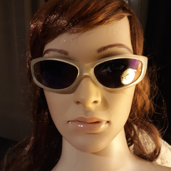 Unisex Clouded Clear Plastic Frame Sunglasses - Picture 3 of 7